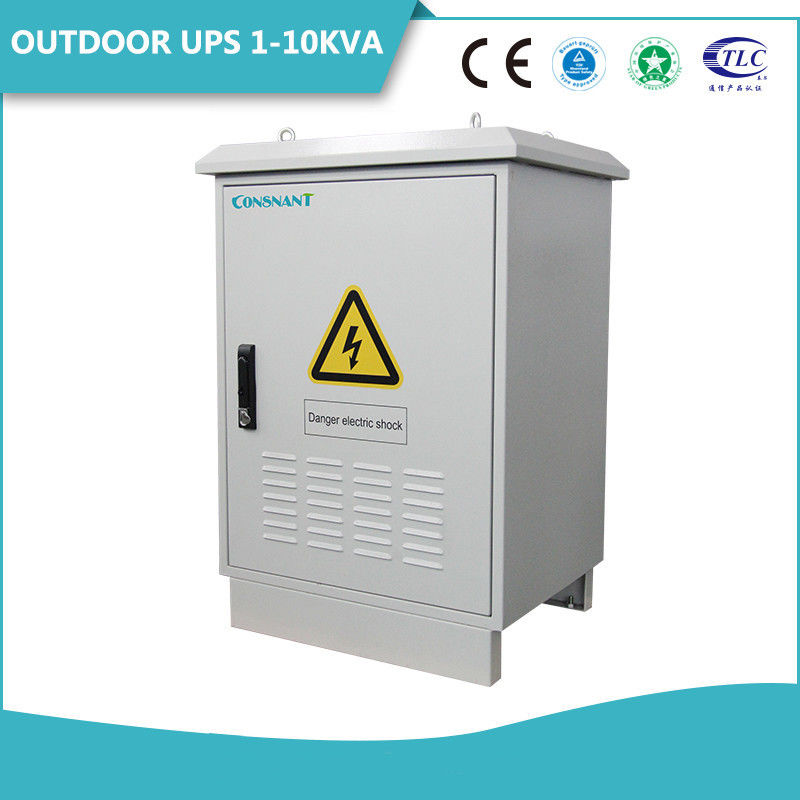 Telecom Online Outdoor UPS System 1KVA 613 * 640 * 954mm With Lithium Iron Battery