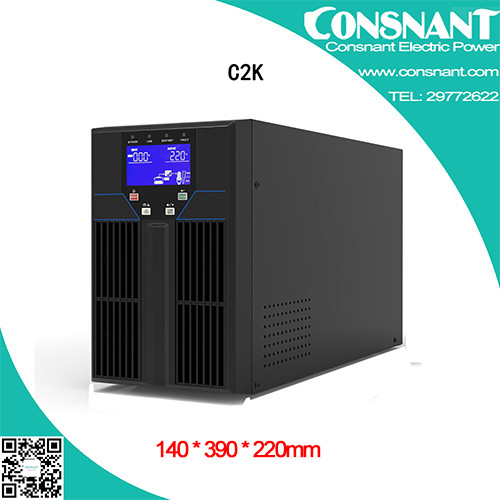Low Noise 2KVA High Frequency UPS System Telecom Power Supply