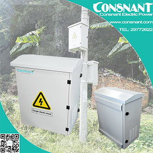 Industry Power Supply IP55 white Outdoor Cabinet Solar UPS System 50Hz 60Hz