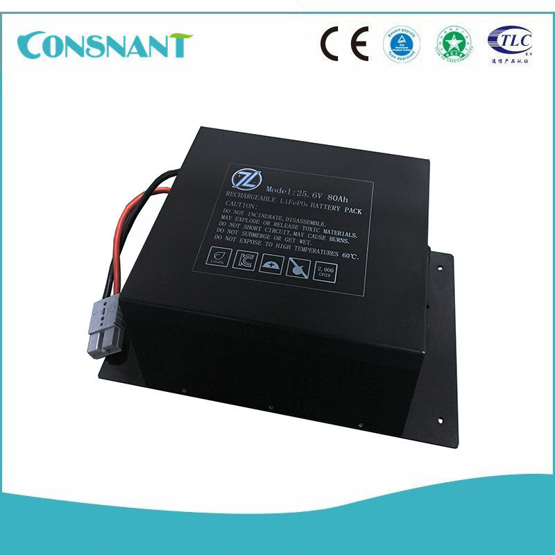 Rechargeable LiFePo4 Lithium Iron Battery Pack Long Operating Life ISO Approval