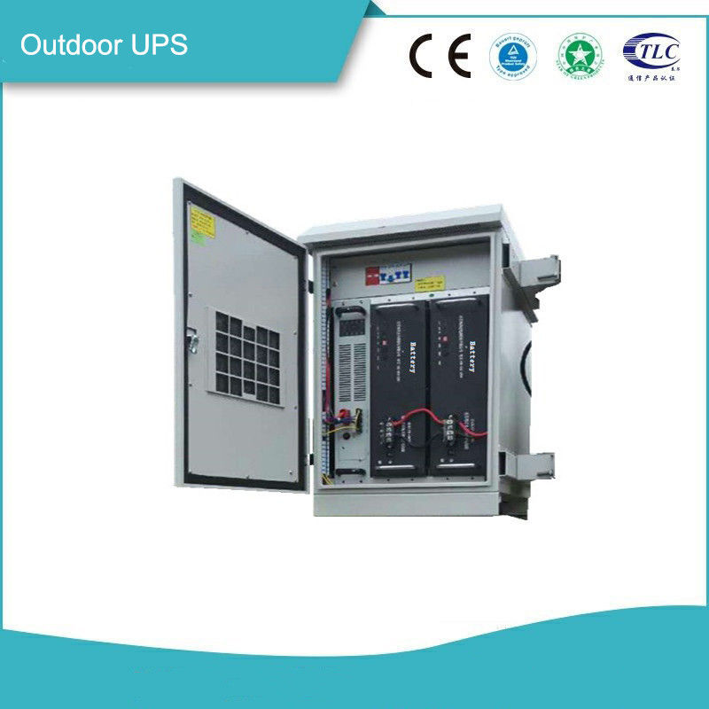 Integrated 10KVA Outdoor UPS System Double Conversion Online Design Waterproof