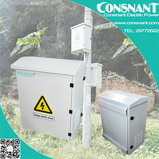 Industry Power Supply IP55 white Outdoor Cabinet Solar UPS System 50Hz 60Hz