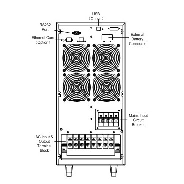 2 Conversion Online High Frequency UPS Zero Transfer Online Ups System